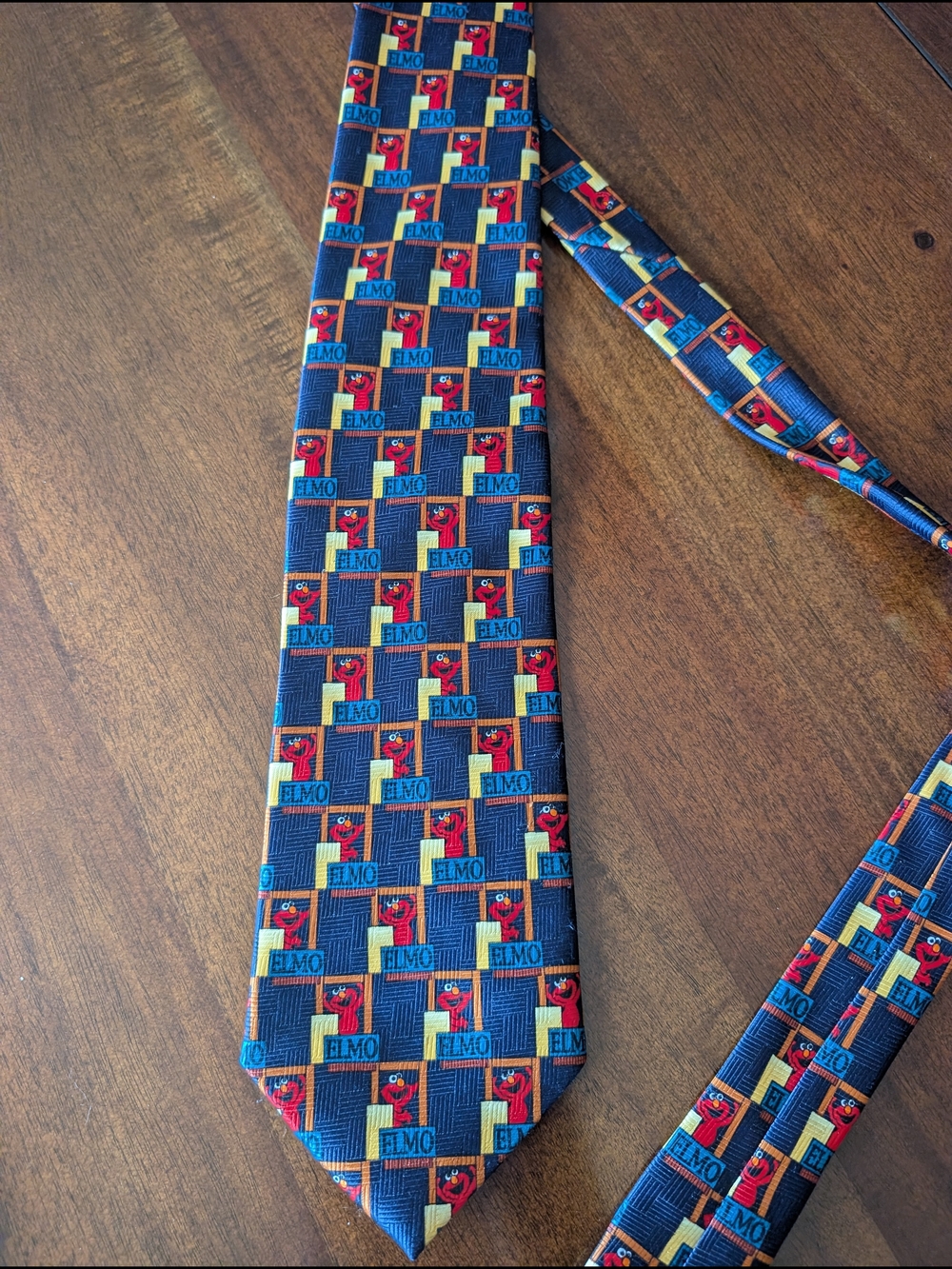 Vintage Sesame Street Elmo Necktie 100% Polyester